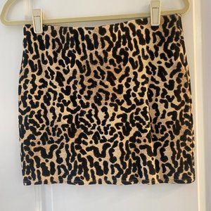 ZARA LEOPARD MINI STRETCH SKIRT - NEVER BEEN WORN